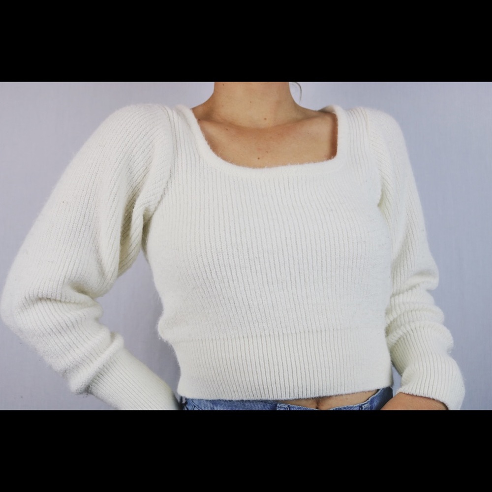 ASOS Design chunky scoop neck sweater full sleeves